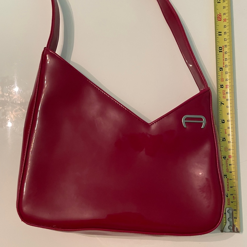 Entienne Aigner Garnet Patent Leather bag